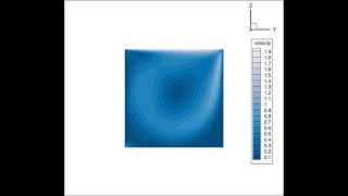 Projection algorithm-Lid Driven cavity