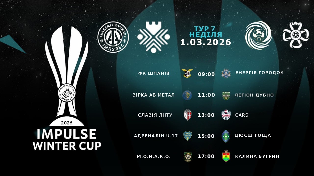 Impulse winter cup 2026, 7 тур, 1.03.2026 (неділя)