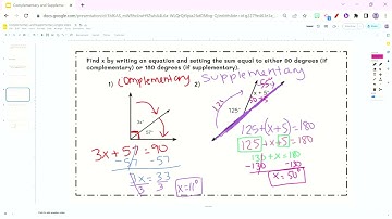 Complementary and Supplementary Angles Video (New)