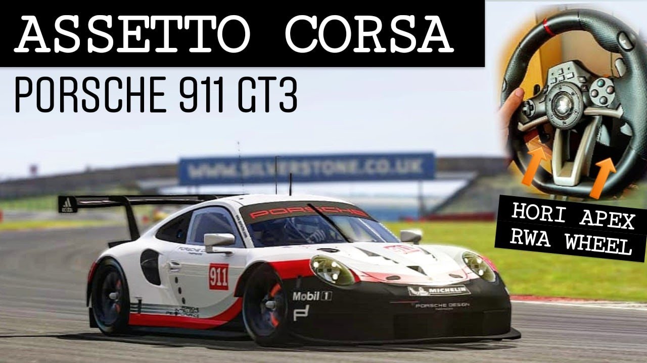 ASSETTO CORSA HORI APEX RWA RACING WHEEL PORSCHE 911 GT3 - YouTube
