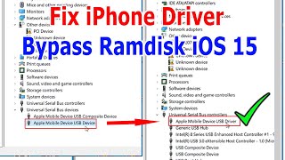 Fix Driver to use Ramdisk tools to Bypass iCloud iPhone iOS 15