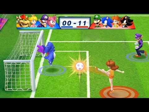 Mario Sonic At The London 2012 Olympic Games Football Luigi Sonic Daisy And Shadow 