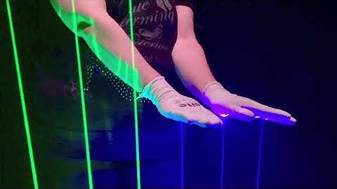 Laser Harp - From harpelaser.com  all in one solution - ECS 5.8 - Sending midi to keyboard