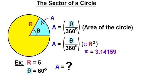 Geometry: Ch 4 - Geometric Figures (12 of 18) Sector of a Circle