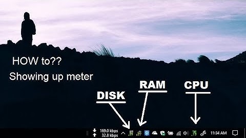 How to add (RAM, CPU, DISK) meter on desktop taskbar.