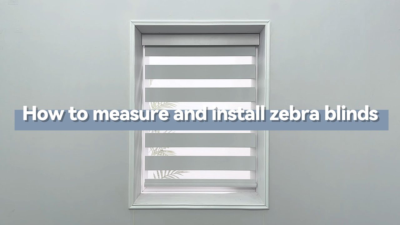 How to measure and install zebra blinds - V2 - YouTube