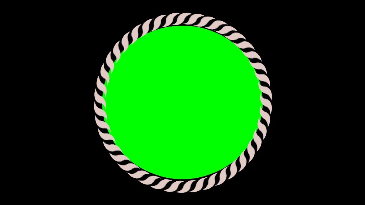 BLACK AND GREEN SCREEN MOTION BACKGROUND CIRCLE