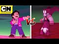 Comparison steven universe  change song original vs minecraft