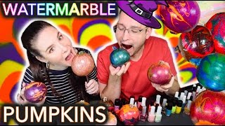 Watermarbling Pumpkins