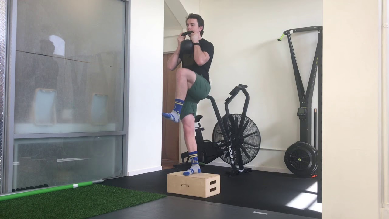 Front Foot Elevated Goblet Split Squat - YouTube