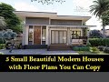 5 small beautiful modern houses with floor plans you can copy