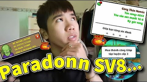 Xuất hiện GĂNG THẦN NAMEC 4SAO SV8 - Paradonn mua giáp luyện tập cấp 3 [ Ngọc Rồng Online ]