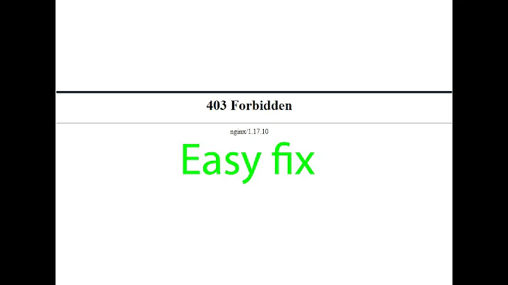 how to fix 403 forbidden nginx WordPress