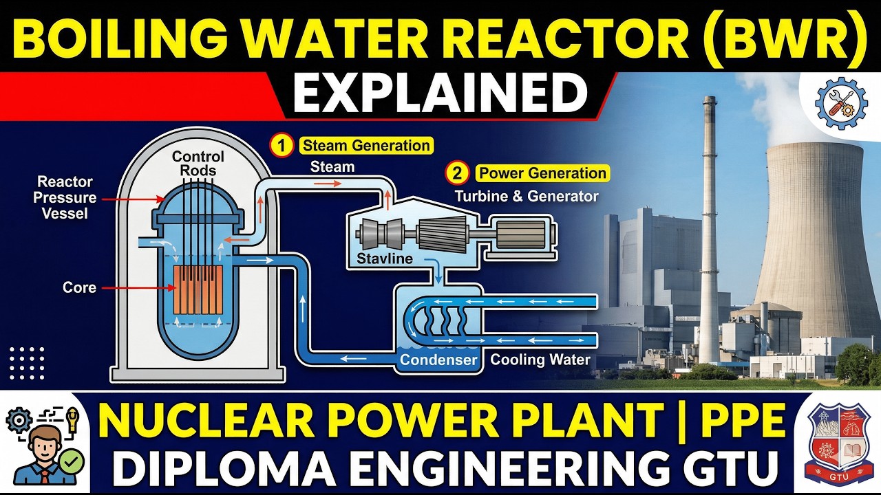 Boiling Water Reactor (BWR) Explained | Nuclear Power Plant | PPE ...