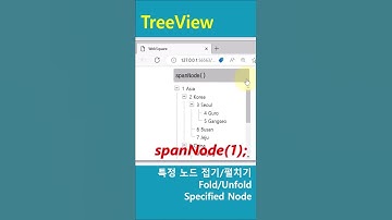 TreeView - spanNode() #shorts