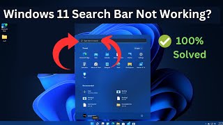 How To Fix Windows 11 Search Bar Not Working | can't type in windows 11 search bar