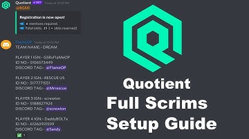 Quotient - Scrims Setup Guide | Best Scrims Manager | Hindi Video