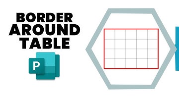 How to put a border around a table in publisher