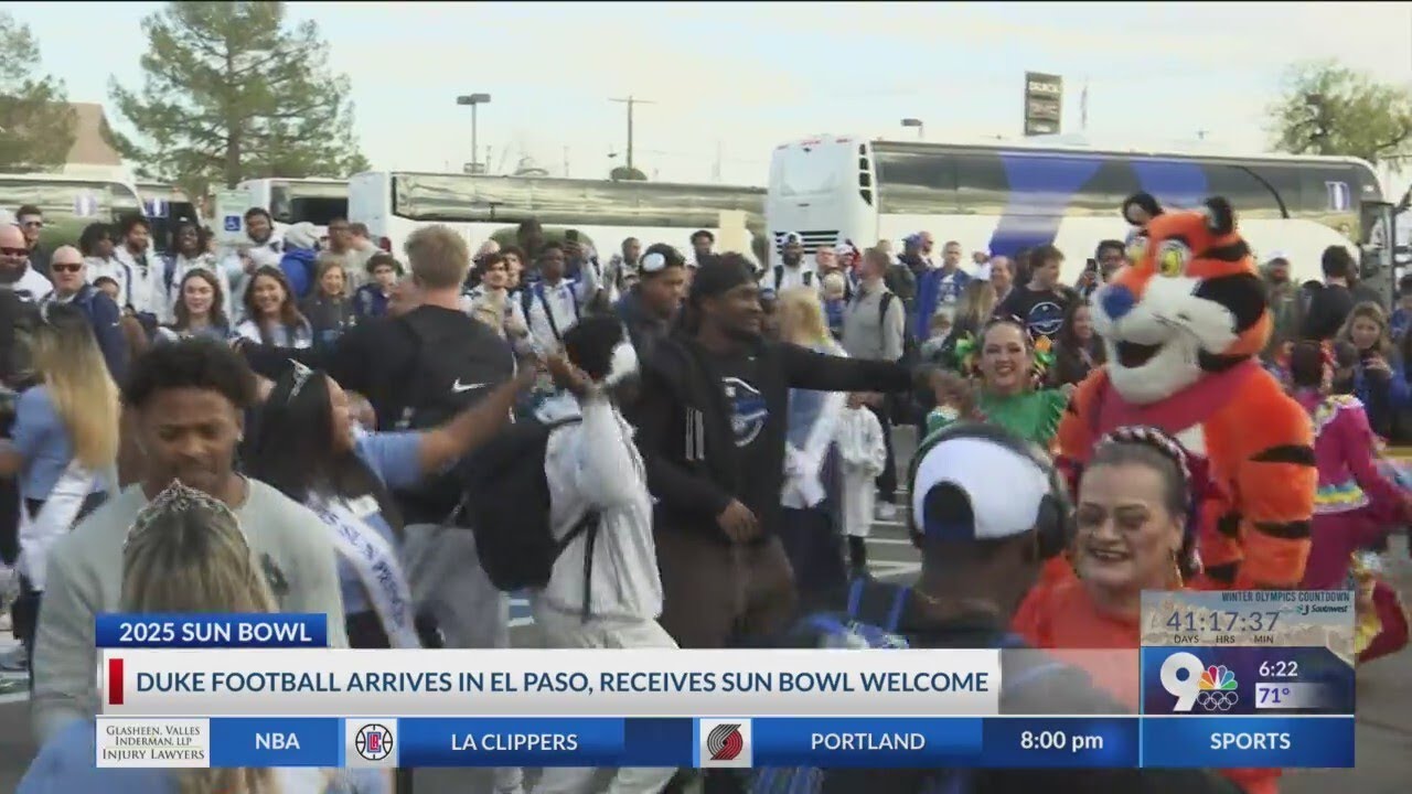 Duke football arrives in El Paso, gets Sun Bowl welcome
