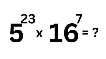 Can You Solve 5^23 x 16^7 Without a Calculator?