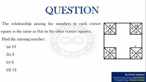 To find the missing number | CSIR-NET JUNE 2016 | General Aptitude | July Mary Mathew