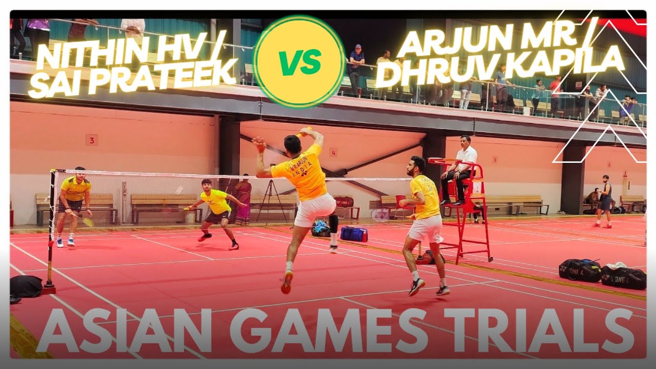 ARJUN MR/DHRUV KAPILA VS SAI PRATEEK/NITHIN HV:ASIAN GAMES 2023 ...