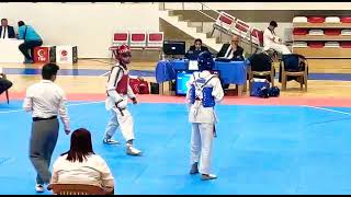 2022 Anali̇g Yari Fi̇nalleri̇ Taekwondo 45 Kg Kirmizi Köşe Adem Tabi̇ Iğdir 1.Tur