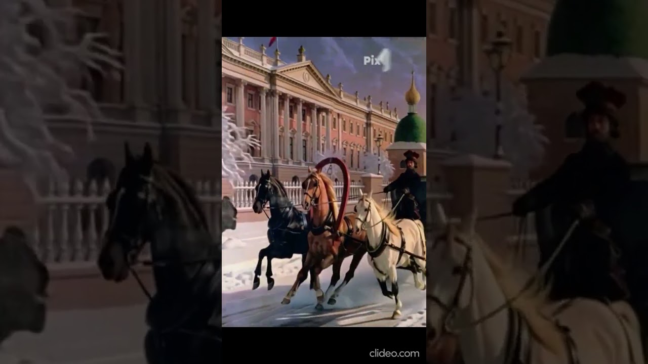 Troika on the Street in St. Petersburg, 1850s 