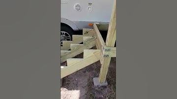 Rv Deck Framing is Up and Looks Amazing!!! #shorts #rv #deck #trending #livegood #travel