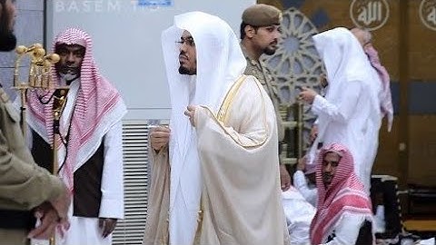 عشاء الأربعاء 6 ذو الحجة 1440 ھ للشيخ ياسر الدوسرى تلاوة خاشعة من اواخر سورة آل عمران