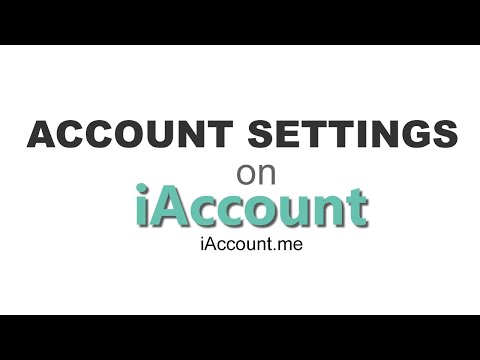 Account Settings on iAccount.me