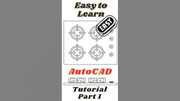 AutoCAD Tutorial Part 1 - Blocks, Trim, Rotate, and Rectangular Array #autocad #2d #2ddrafting