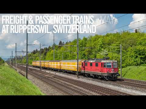 [4K60] Trains / Zugverkehr at Rupperswil, Switzerland Part 2 - May 2022