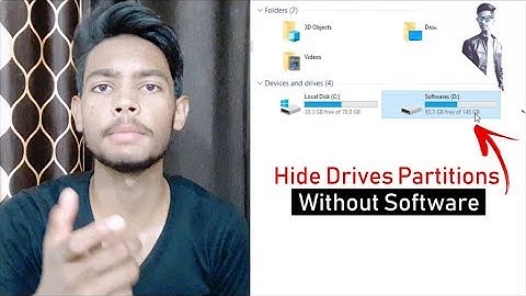 How to Hide Drive Partitions in any Laptop/PC | Without Any Software