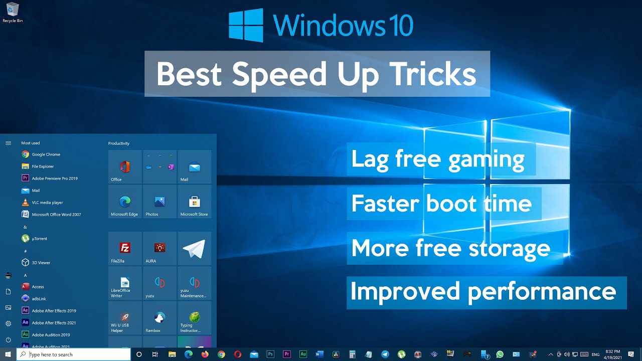 faster pc  New Update  How to Speed Up Your Windows 10 Performance (Best Settings Ever)