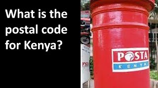 What is the postal code for Kenya? screenshot 2