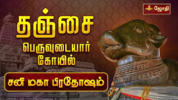 தஞ்சை பெருவுடையார் கோயில் - சனி மகா பிரதோஷம் | Sri Brihadeeswarar Temple | Sani Pradosham