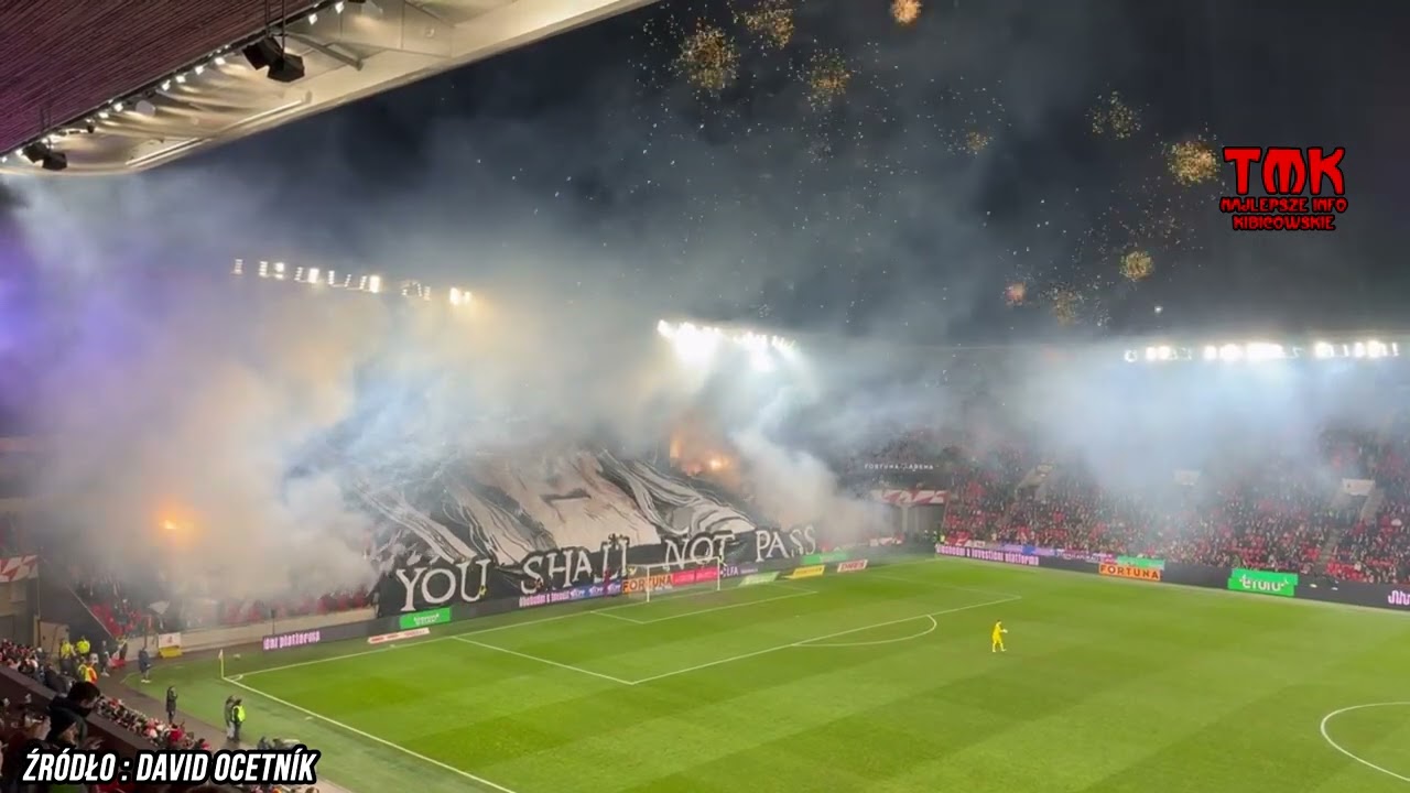 Ultras World - Gandalf tifo from Slavia 🔥 Slavia Prague vs Ceske  Budejovice 25.11.23 🇨🇿