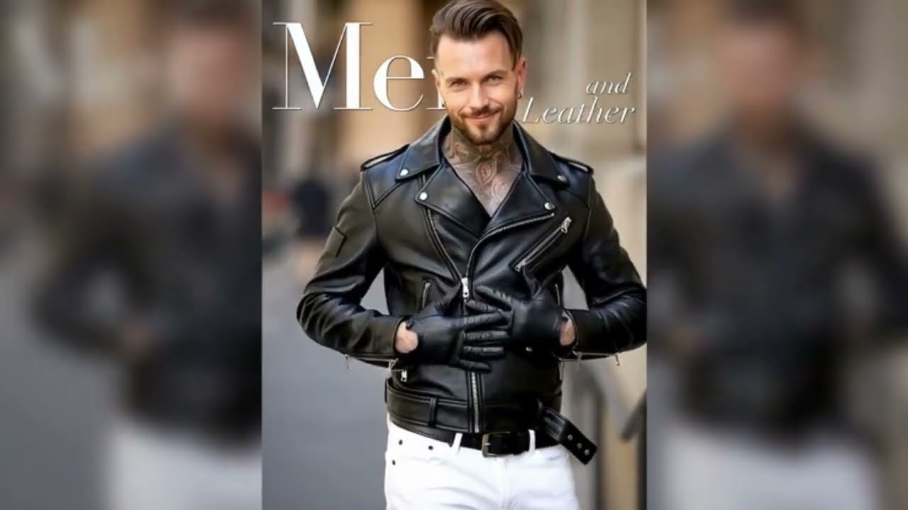 «Брутальность и элегантность: мужская мода в кожаной одежде»