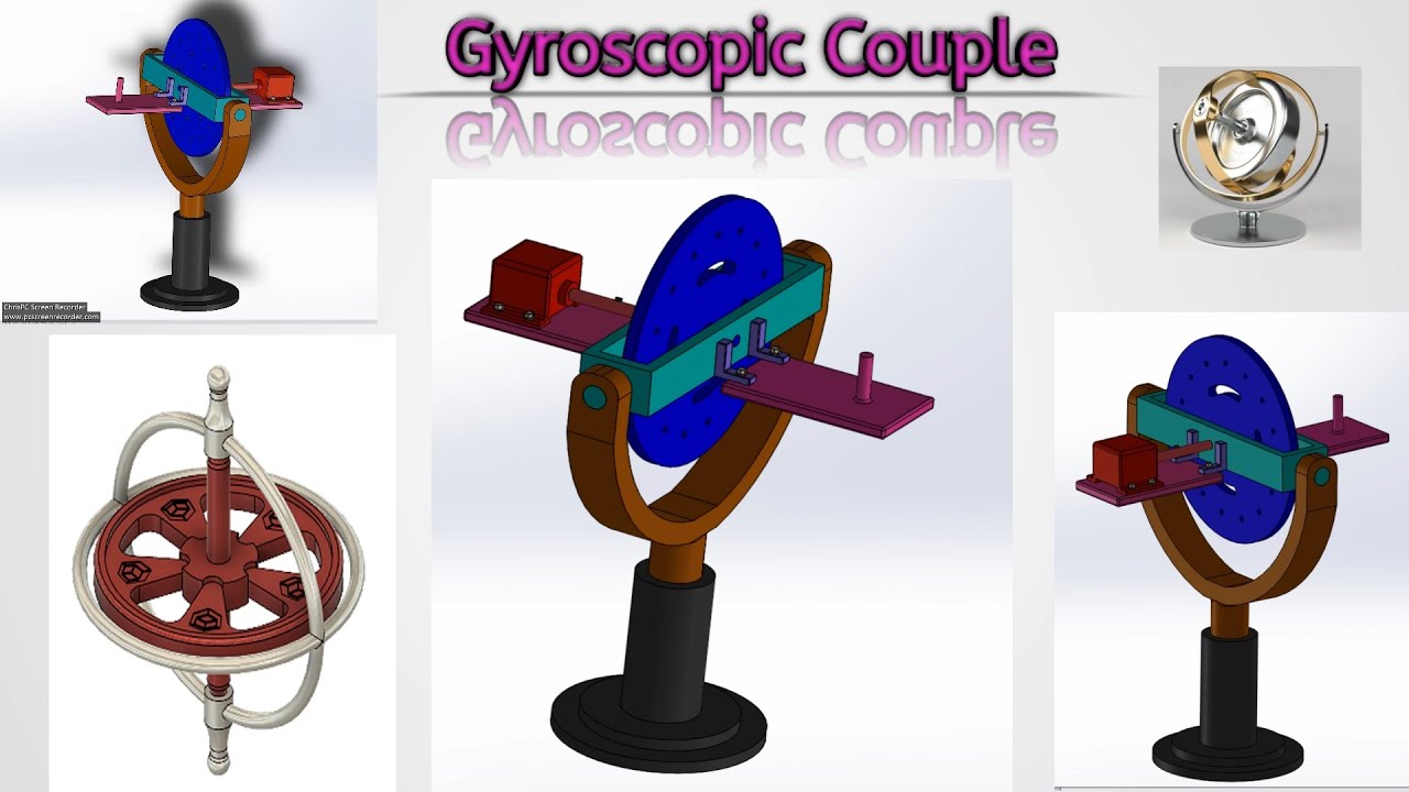 Principle of #Gyroscopic Couple | and it's Effect | Aeroplane | Ships |  Animation |SolidWorks | - YouTube