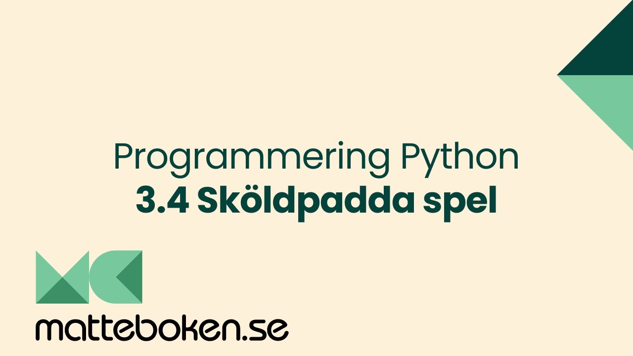 3.4 Python - Sköldpadda spel - YouTube