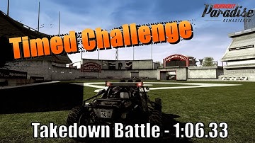 Timed Challenge - Takedown Battle 1:06.33 (PC WR)  ||  Burnout Paradise Remastered