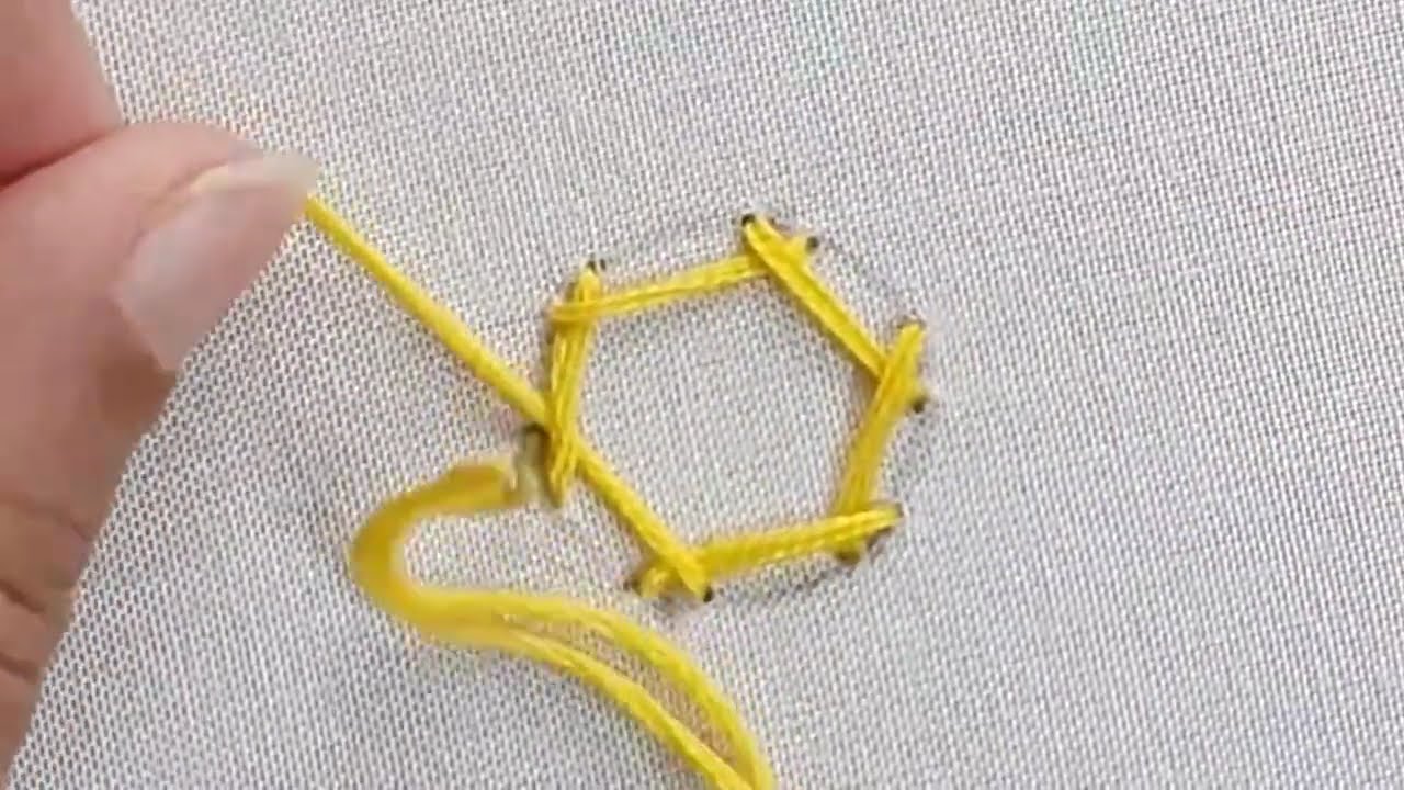 Hand embroidery kutch work design Sindhi tanka #Gujratisilai #knottytutorial #handembroidery