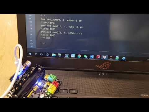 【micro:bit 應用展示】microbit控制RGB LED -七彩霓虹燈