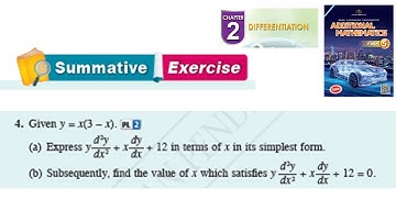 Differentiation summative exercise Q4  pembezaan latihan sumatif form 5 kssm textbook form 5