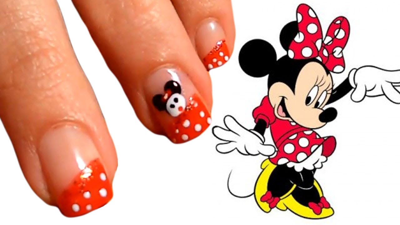 6. Minnie Mouse Nail Art Tutorial with Dotting Tool - wide 1