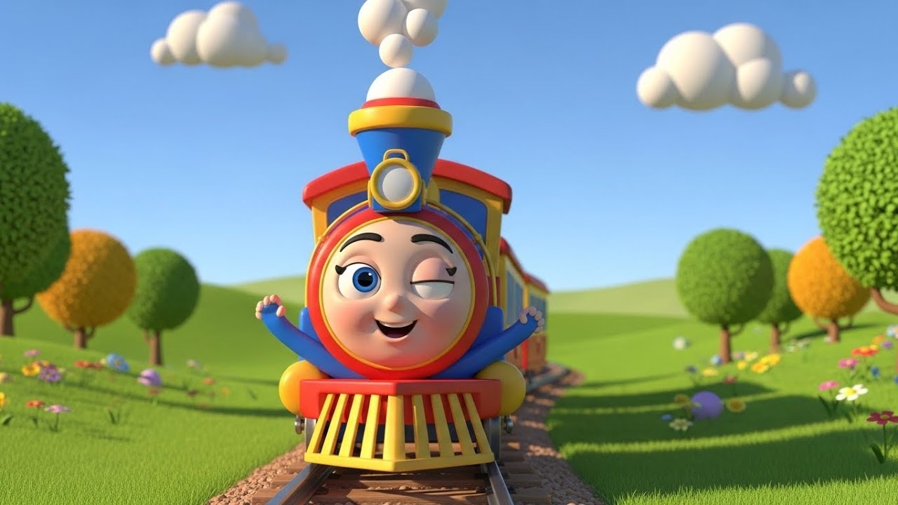 Choo-Choo Train 🚂🎵✨ | Fun Train Song for Kids & Toddlers 🌈👶