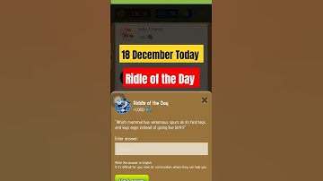 Riddle Of The Day Zoo 18 December | Zoo Riddle Of The Day | Riddle Of The Day X Empire#shorts