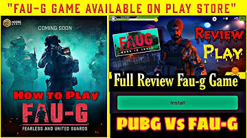 FAU-G Game Full Review & GamePlay How To Play FAUG Fearless and United Guards With Friends | PrinzeE