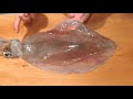 《活水イカ(イキミズイカ）(アオリイカ)の雲丹添え》・・・・大和の　和の料理《刺身（リハビリ編）》